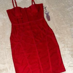 Red Bodycon Mini Dress